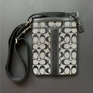 Coach Black and Gray Crossbody Bag